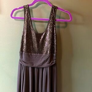 Express lined black sequin dress